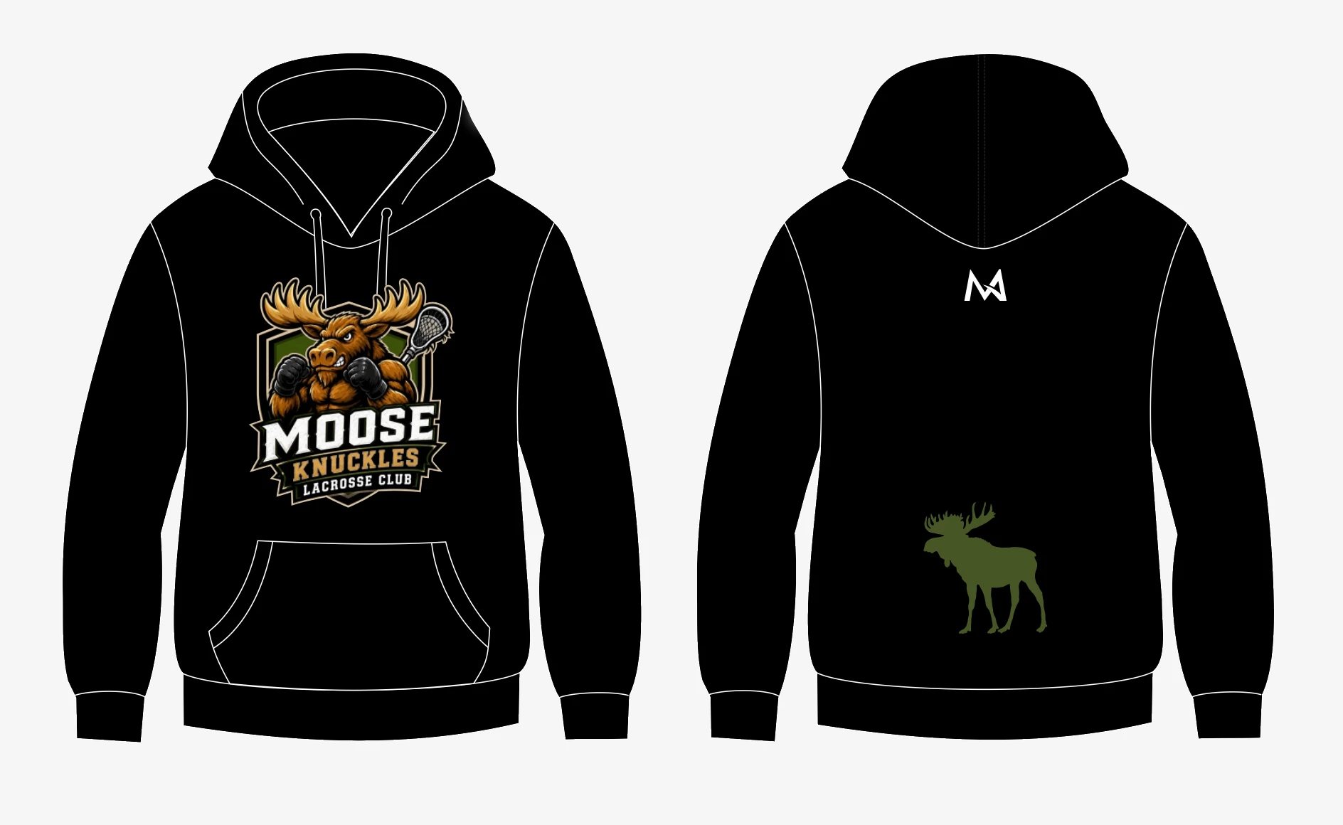 The Moose Knuckles Cotton Hoodie - Black